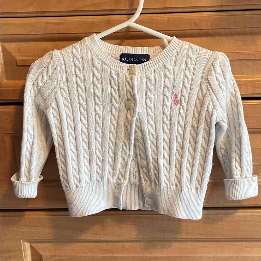 Ralph Lauren Ivory Cable Knit Sweater